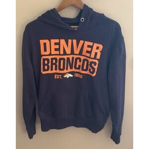 New Era Denver Broncos Blue Hoodie Mens Medium NFL Football